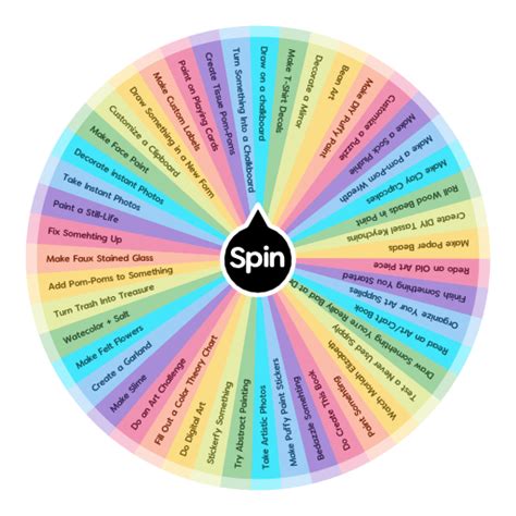 Moriah Elizabeth’s Art Things to do When You’re Bored | Spin The Wheel App