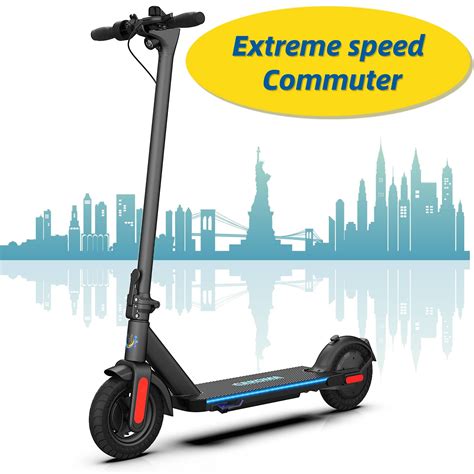 Caroma Electric Scooter, 20 Mph & 25 Miles Range, 10" Honeycomb Tires 500W Commuter Motor ...