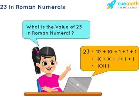 23 in Roman Numerals - How to Write 23 in Roman Numerals?