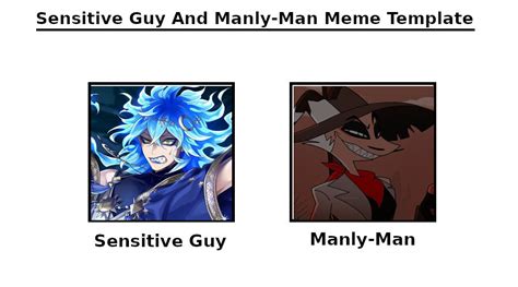 Sensitive Guy And Manly-Man Meme by Gachatuber00067 on DeviantArt