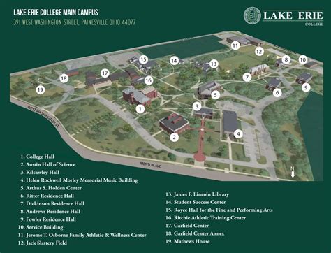 Directions to Lake Erie College | Lake Erie College | Campus map, Lake ...