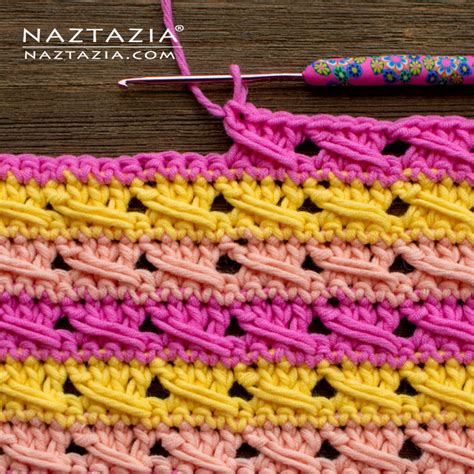 Crochet Cross Over Stitch - Naztazia