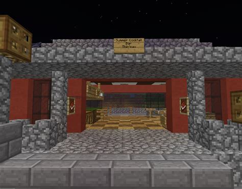 Continued working on my new Summer Bar. #minecraft