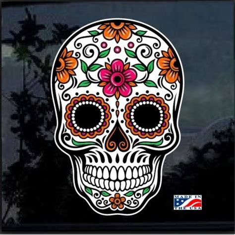 Day Of The Dead Skull Full Color Decal Sticker D1 | Custom Made In the ...