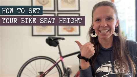 The Quick & Easy Way To Set Your Bicycle Seat Height - YouTube