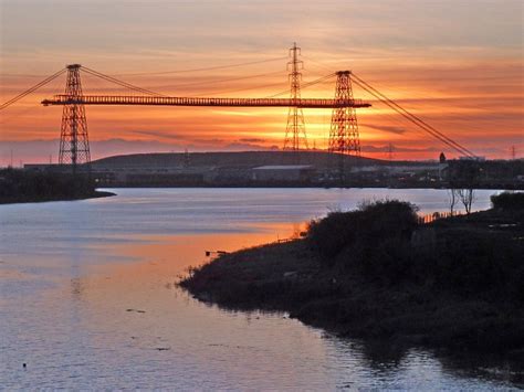 Newport Transporter Bridge at sunset © Robin Drayton :: Geograph ...