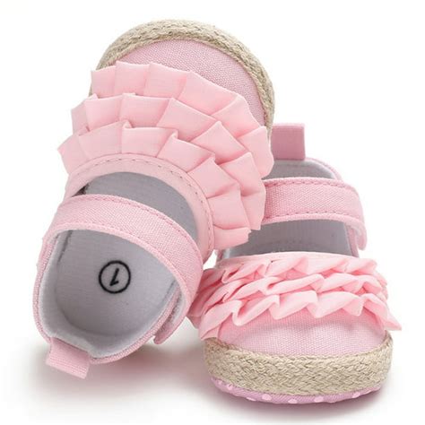 Meihuida - Newborn Infant Baby Girl Princess Non-Slip Baby Shoes Sandals Fabric Shoes - Walmart ...