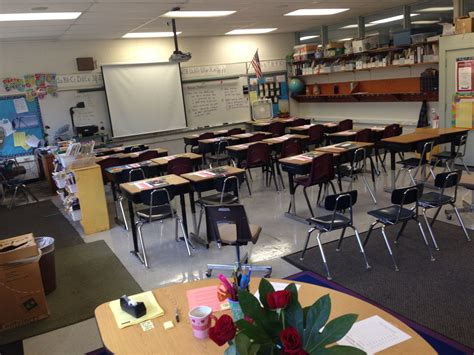 MY CLASSROOM, FURNITURE ARRANGEMENT: Desks are arranged in rows but ...