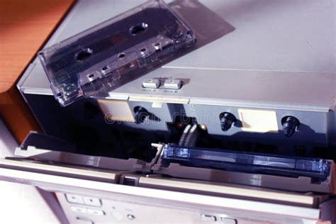 Dual Stereo Cassette Tape Deck Recorder Retro Device Stock Image - Image of sound, retro: 204146613