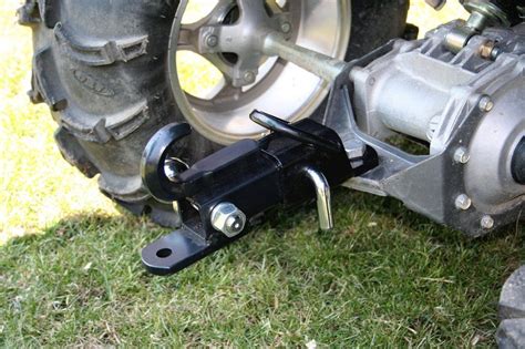 Off Road ATV Receiver Trailer Hitch 2" 3 Way Ball Tow Hook Utility Lawn ...