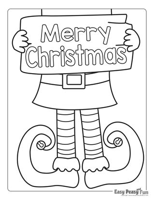 Christmas Coloring Pages - Easy Peasy and Fun