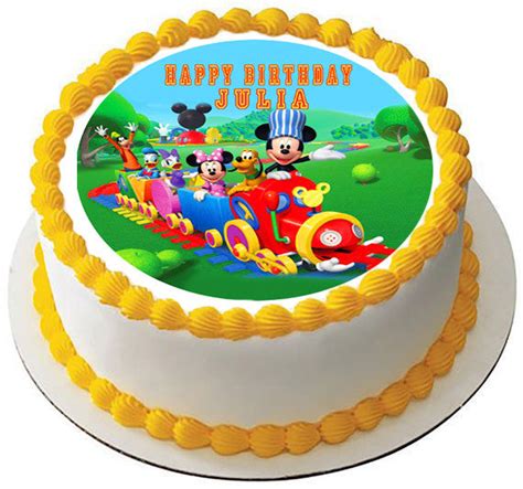 Mickey Mouse Clubhouse Train - Edible Cake Topper or Cupcake Toppers – Edible Prints On Cake (EPoC)