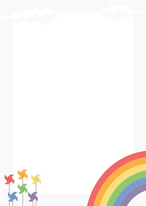 3 Border Designs Rainbow Border Designs For Project File Bord – NBKomputer