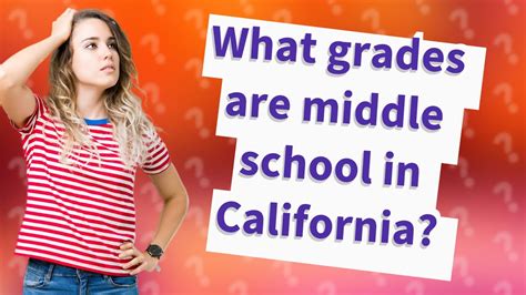 What grades are middle school in California? - YouTube