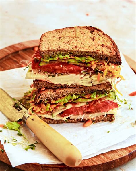 A Mile-High California Sandwich for the Hippie in All of Us | Recipe in 2020 | Easy lunches ...