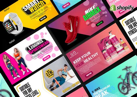 shopify banner design on Behance