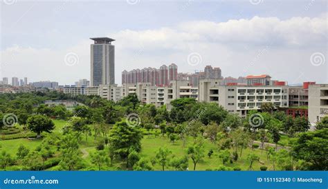 Main Building of Xiamen Campus of Huaqiao University, Adobe Rgb Stock Photo - Image of return ...