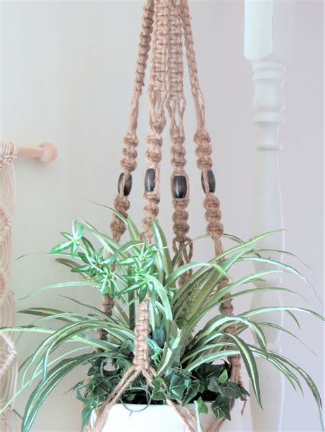 Jute Rope Macrame Plant Hanger Jute Rope Plant Holder Jute - Etsy