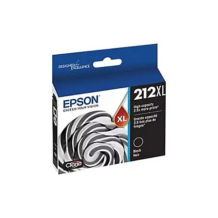 Epson 212XL High Capacity black original ink cartridge for Expression Home XP 4100 WorkForce WF ...