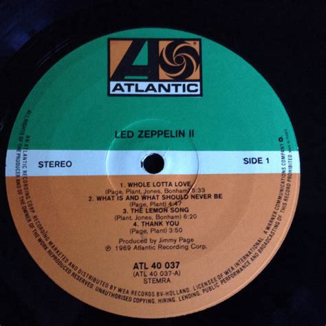 Led Zeppelin - Led Zeppelin II (Vinyl, LP, Album) at Discogs