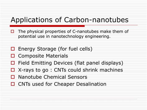 PPT - CARBON-NANOTUBES PowerPoint Presentation, free download - ID:757596