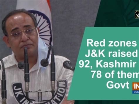 Red zones in J&K raised to 92, Kashmir has 78 of them: Govt
