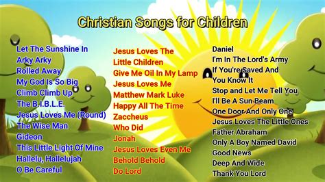 Non Stop Christian Songs For Children | Sunday School Songs - YouTube