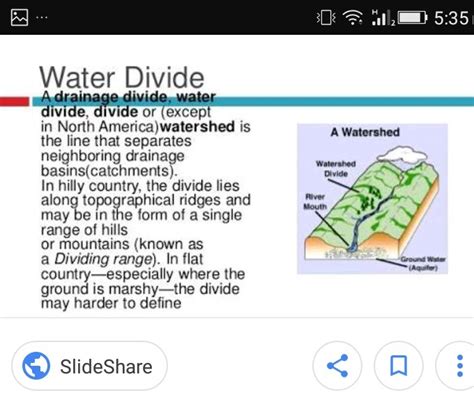 What is the significance of the term water divide? - Brainly.in