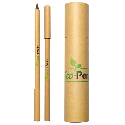 Eco-friendly Pen Set Made from Biodegradable Recycled Cardboard, 0.5mm Medium Ballpoint ♻️ Get ...