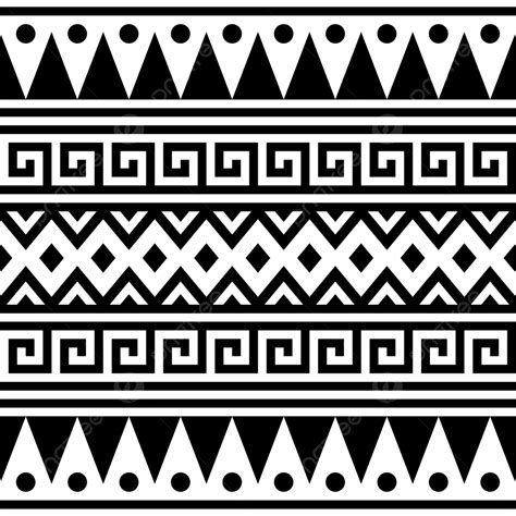 Ethnic Seamless Pattern Vector Aztec Pattern Tribal Pattern Motifs Vector Background, Wallpaper ...