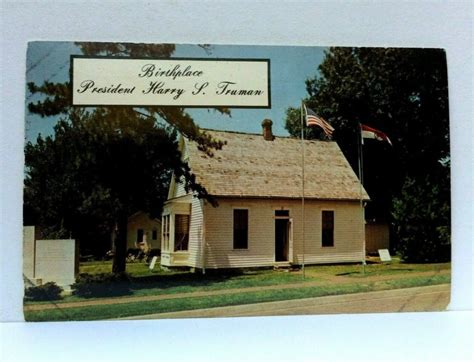 Lamar Missouri MO President Harry S Truman Birthplace House Postcard | United States - Missouri ...