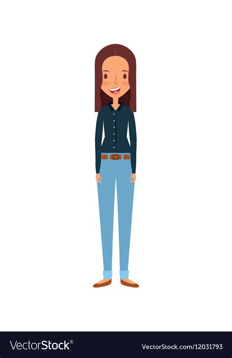 Cartoon young woman Royalty Free Vector Image - VectorStock