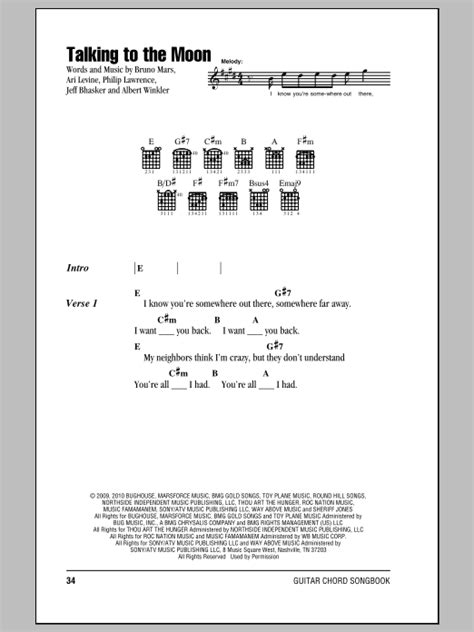 Talking To The Moon | Sheet Music Direct