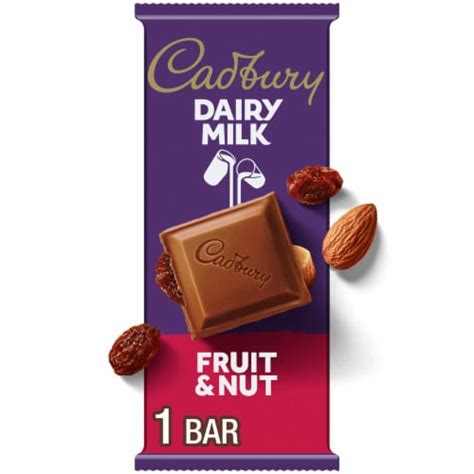 CADBURY DAIRY MILK Fruit & Nut Milk Chocolate Candy Bar, 3.5 oz - Kroger