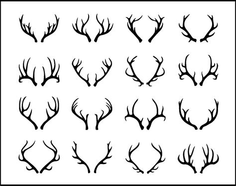 Antlers SVG Bundle Deer Antlers Svg file for cricut Antler | Etsy