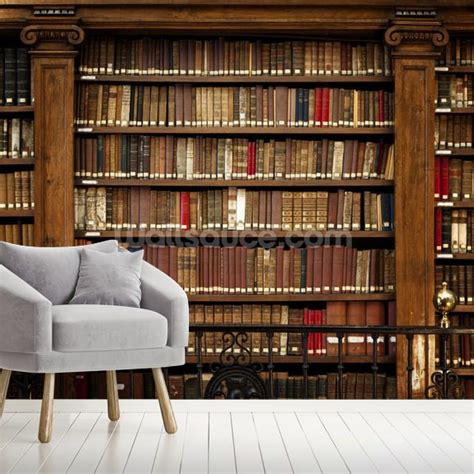 Library Books Wallpaper Mural | Wallsauce NZ