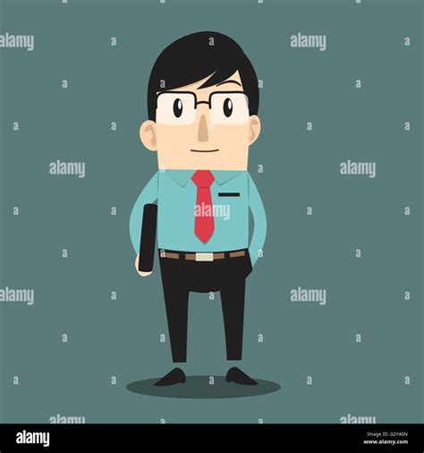 Cartoon Smart guy Stock Vector Image & Art - Alamy