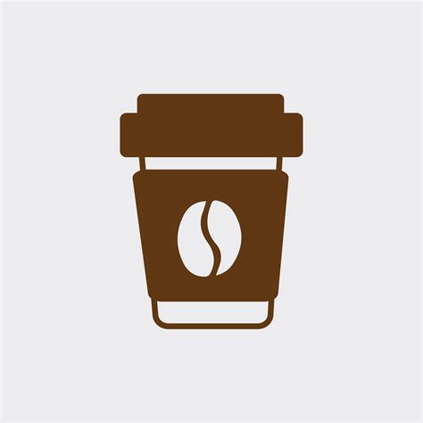 Paper cup of coffee vector | Coffee logo, Coffee vector, Coffee cup icon