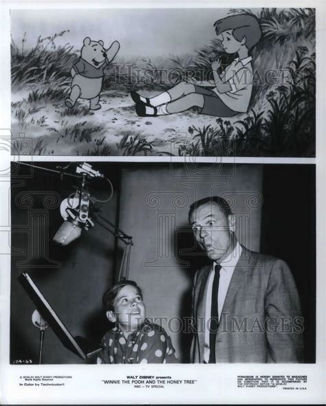 Press Photo Director Woolie Reitherman and Bruce Reitherman in Winnie - Historic Images