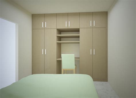 Wardrobe Design With Dressing Table And Study Table