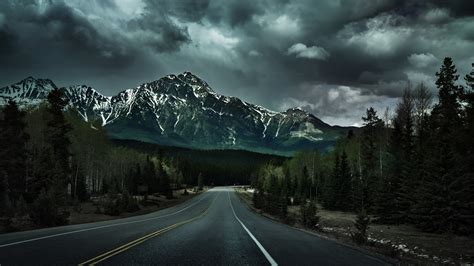 Majestic Mountain Road - 4K Ultra HD Wallpaper