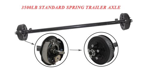 Complete 3500 Lb Trailer Axle With Electric Brakes - Buy 3500 Lb ...