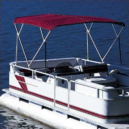 Traditional White Vinyl Pontoon Bimini Top 1-1/4 Standard Frame 96-102W - Overton's | Electric ...