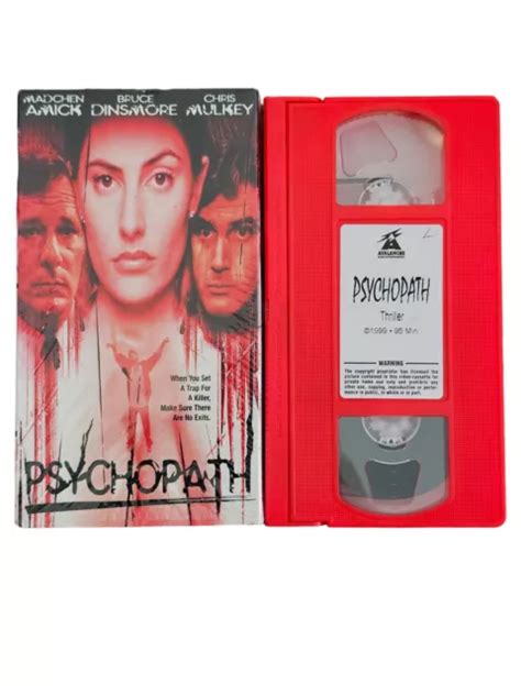 PSYCHOPATH RARE RED VHS Horror Hollywood Video $9.99 - PicClick