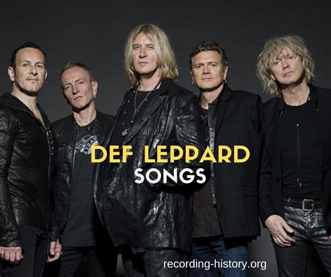 10+ Best Def Leppard Songs & Lyrics - All Time Greatest Hits (A-Z)