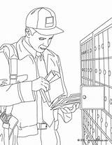 Post Office Coloring Page sketch template