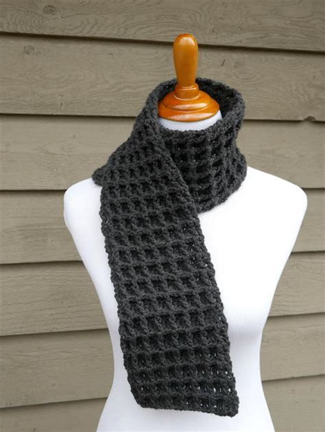 Waffle Stitch Crochet Charity Scarf | AllFreeCrochet.com