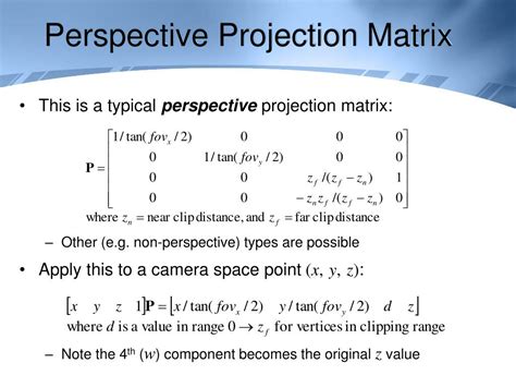 PPT - Games Development 1 Camera Projection / Picking PowerPoint ...