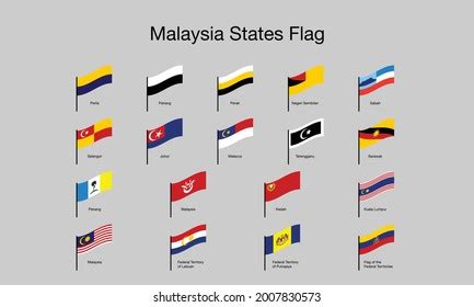 Malaysia States Flag Set Stock Vector (Royalty Free) 2007827831 ...