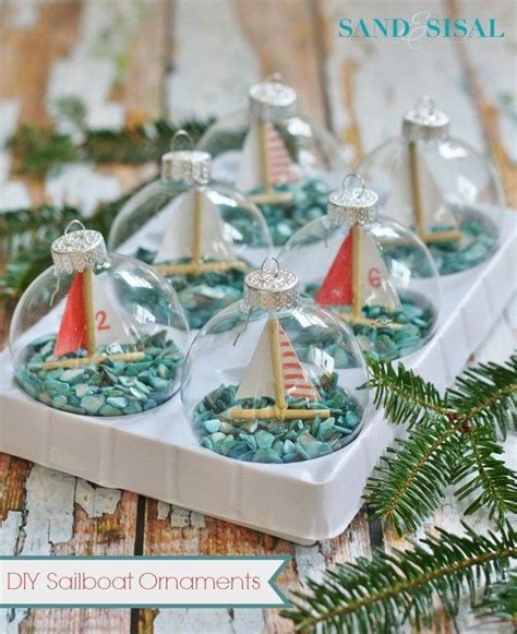 DIY Christmas Sail Boat Decorations | Beach christmas decorations, Beach christmas, Coastal ...